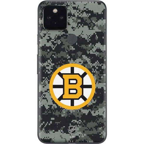 NHL Boston Bruins Camo Google Pixel 5a Skin